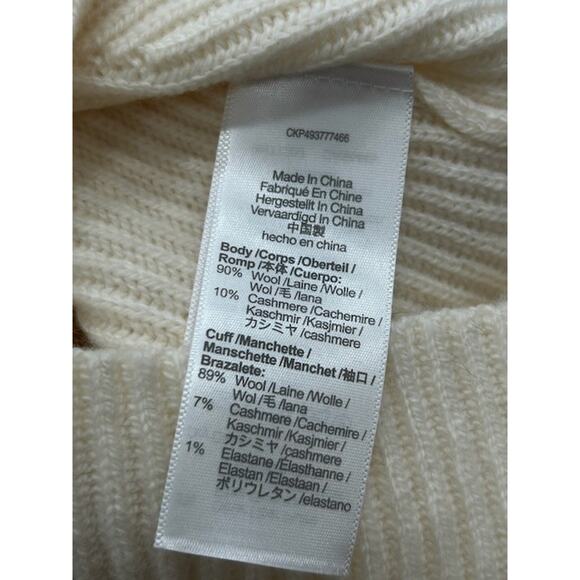 Madewell SoftWool Square-Neck Pullover Ribbed Sweater Heather Cloud Size XXS NWT - Picture 9 of 10